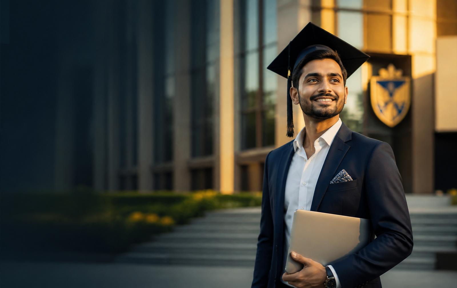 Confident graduate advancing their career with Unify Degrees